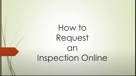 Request an Online Inspection