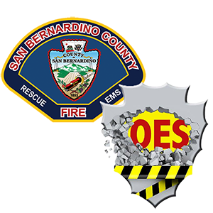 SB County Fire & OES logos