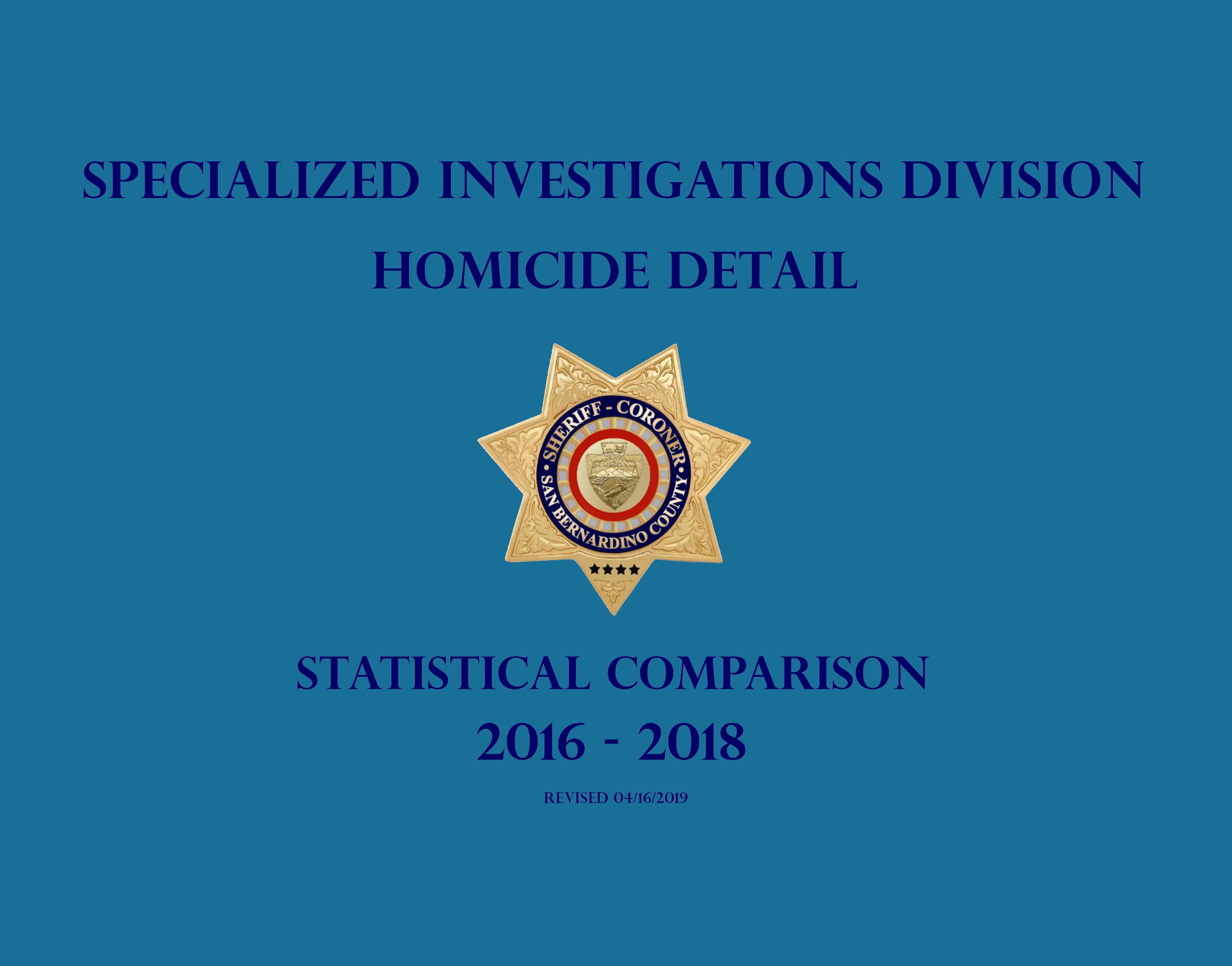 Homicide Stats 2018