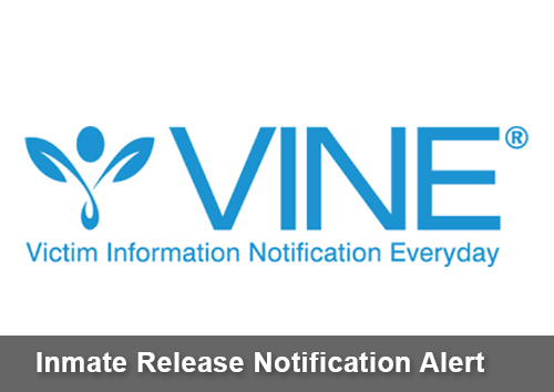 Inmate release notification alert