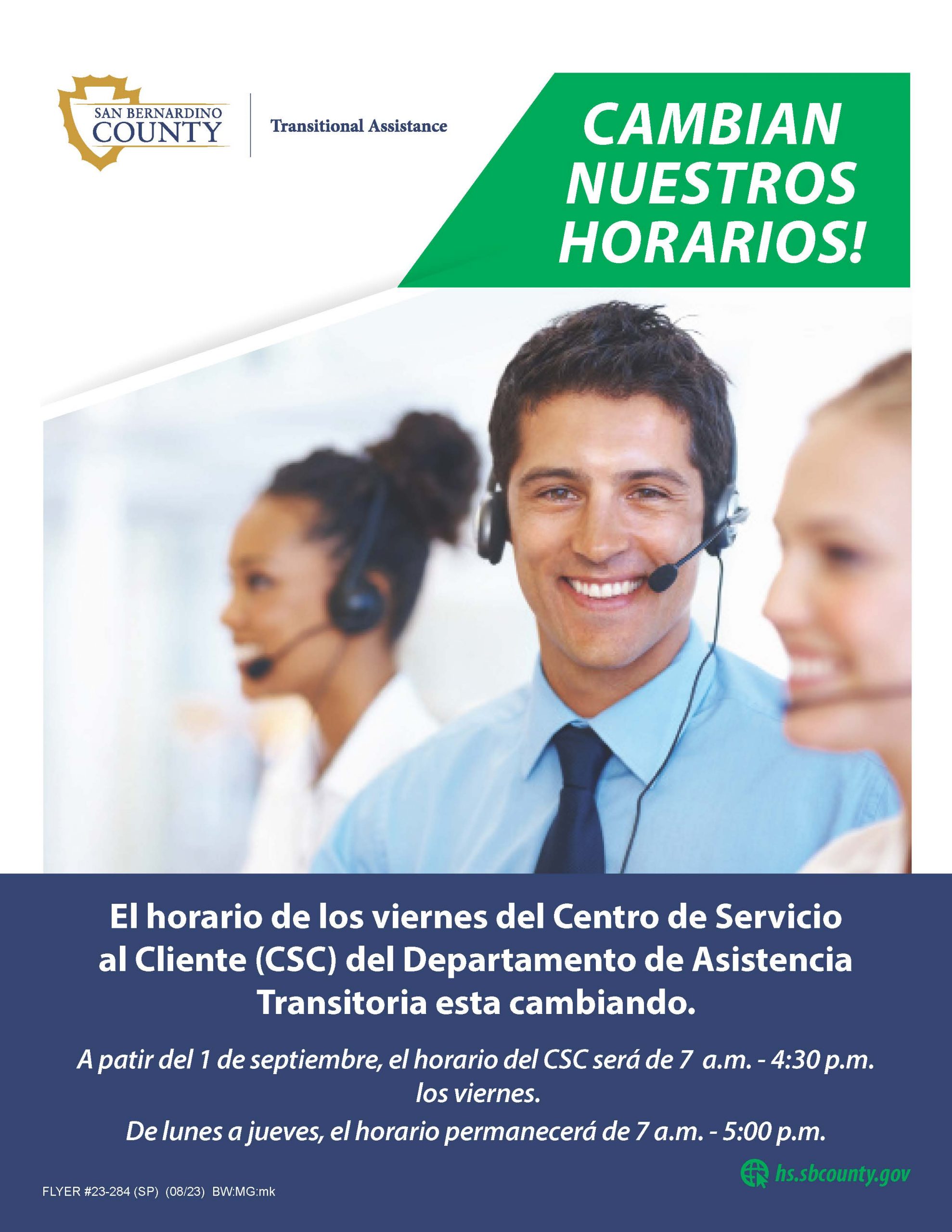 Customer Service Center Friday Hours are Changing! – Transitional ...