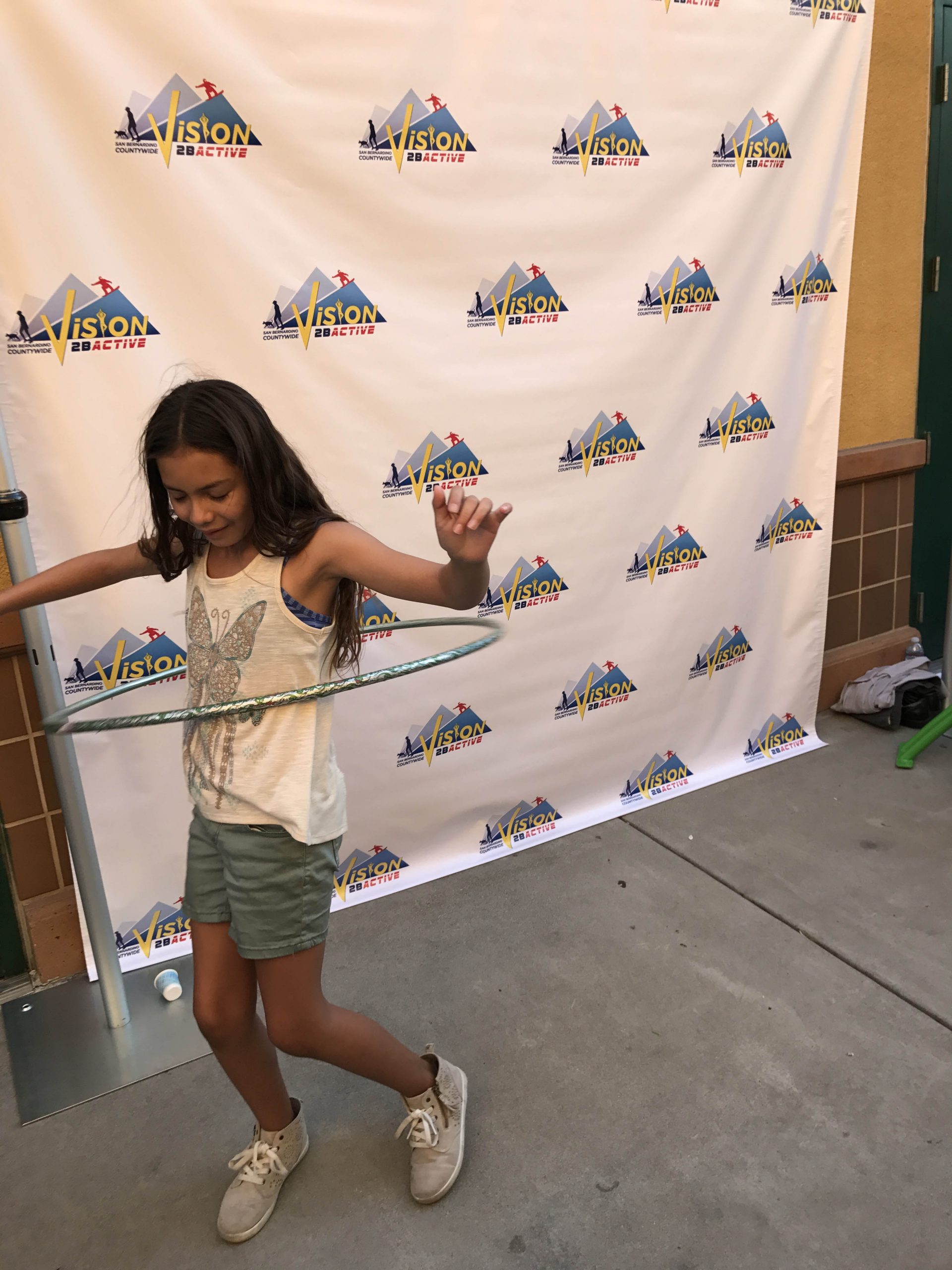Child with hula hoop