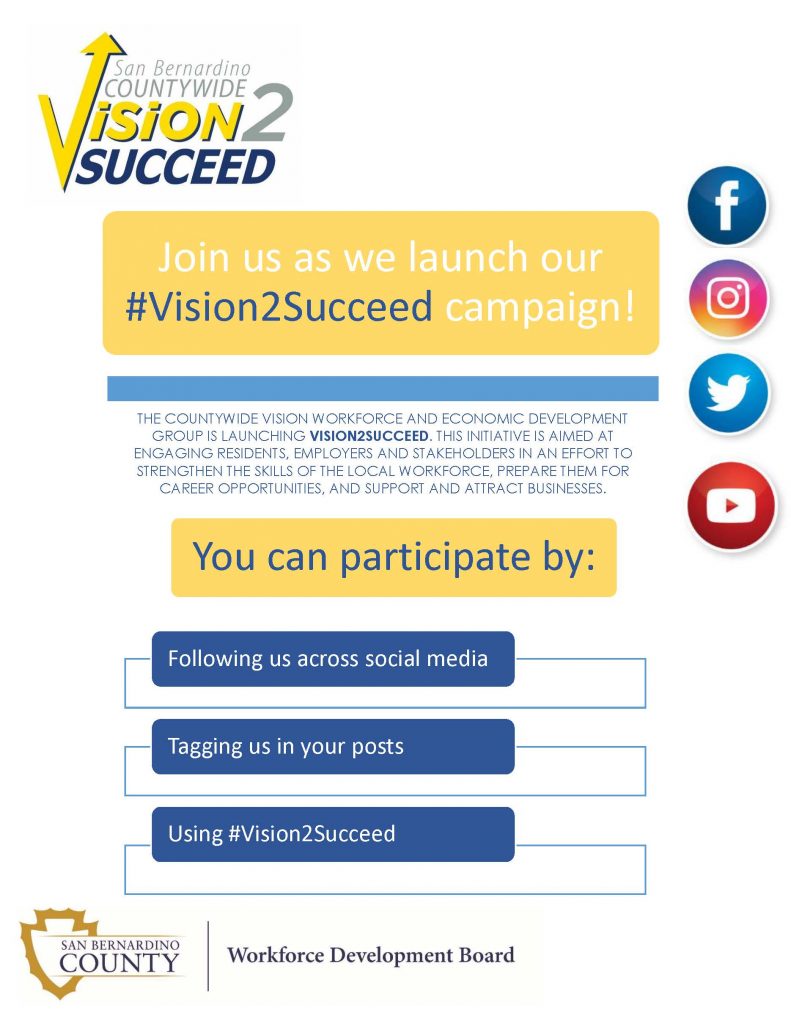 Join us as we launch our #Vision2Succeed campaign!